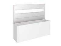 Biohort belátásvédő magaságyáshoz akrilüveggel 91 cm x 398,3 cm ezüstmetál