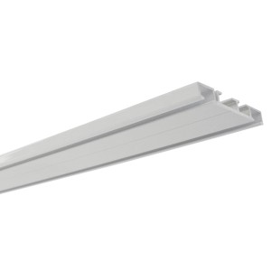 Fehér, 2 pályás Gardinia alumínium függönysín, 150 cm hosszú.