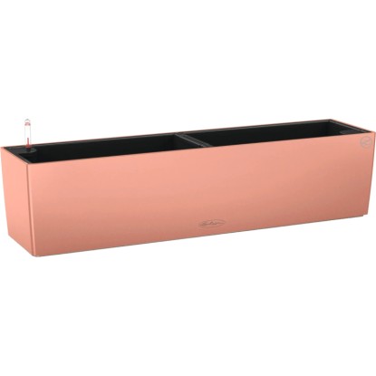 Lechuza Balconera Color 80 korallpiros virágláda, 79 cm széles, öntözőrendszerrel.