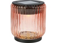 Napelemes LED-es dekorlámpa Ø 8 cm x 9 cm korall