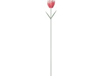 Tulipán leszúrható kerti dekoráció vas narancssárga 70 cm x   5,5 cm