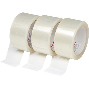 3 tekercs átlátszó csomagolószalag készlet (66m x 48mm).
