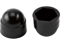 Műanyag csavarvédő sapka M6 fekete 8 db