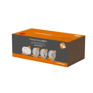 FireAngel Safety Pack 1: Különböző füstérzékelők készlete a nagyobb biztonság érdekében.