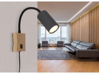 Globo Robby fali lámpa 1 izzós sötét grafit 70 mm x 440 mm