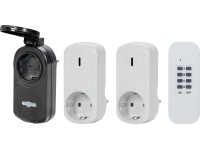 Távirányítható dugalj készlet 4 részes fekete és fehér