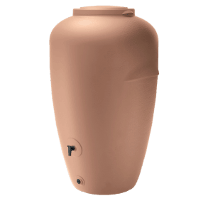 Waterform Aquacan esővízgyűjtő tartály, 440 l, terrakotta. Amfora design kertbe és esővízgyűjtéshez.