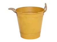 M Collections Beat Bucket Rope cink vödör 38 cm x 40 cm x 40 cm Sárga
