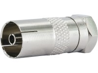 Schwaiger adapter IEC-csatlakozó/F-hüvely Schwaiger adapter IEC-csatlakozó/F-hüvely