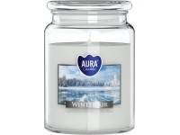 Illatgyertya üvegben fedéllel téli levegő 14 cm x 9,8 cm