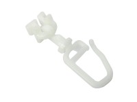 Gardinia csuklós csúszka akasztóval 6 mm-es futóhoronyhoz fehér Gardinia csuklós csúszka akasztóval 6 mm-es futóhoronyhoz fehér