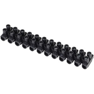 Fekete 12 pólusú sorkapocs (2 darab) 1,5-6 mm²-es kábelekhez.