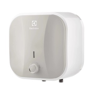 Electrolux vízmelegítő, fehér/szürke, hőmérséklet-szabályozással.