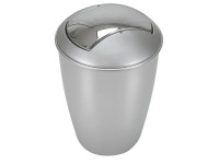 Spirella Atlanta műanyag szemetesvödör ezüst