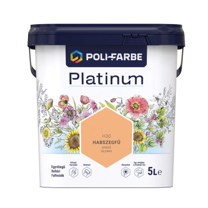 Poli - Farbe Platinum beltéri falfesték diszperziós Habszegfű matt 5 l