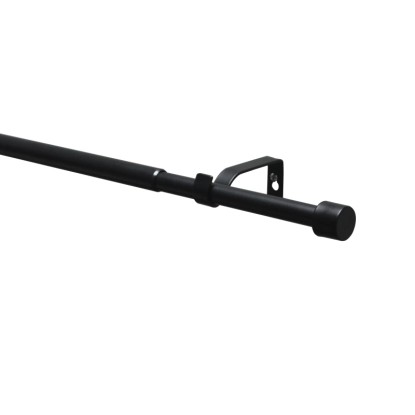 Gardinia Kos függönyrúdkészlet 16/19 mm átmérő kihúzható 190-340 cm fekete-matt