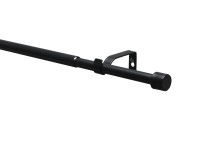 Gardinia Kos függönyrúdkészlet 16/19 mm átmérő kihúzható 190-340 cm fekete-matt