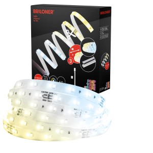 Briloner LED szalag bővítő készlet CCT 4m: Rugalmas LED szalag színhőmérséklet szabályozással.