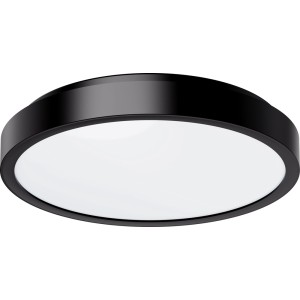Fekete LED mennyezeti lámpa, kerek forma. Modern lámpa beltérre.