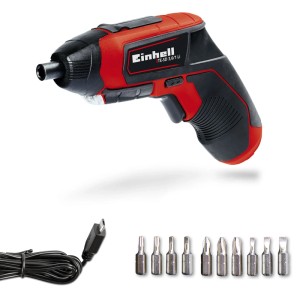 Einhell TE-SD 3,6/1 Li akkus csavarhúzó akkuval, USB kábellel és 10 darab bitfejjel