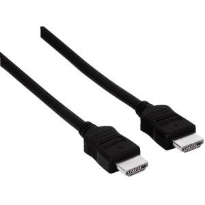 Fekete Hama High Speed HDMI kábel, 1,5 m, dugó/dugó számítógépekhez és multimédiához.