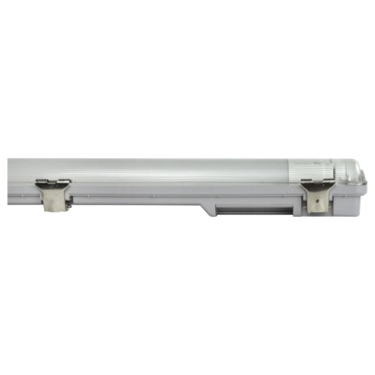 Szürke E2 Elektro LED Classic-Power M 2 x 18 W nedves helyiségbe való lámpatest.