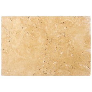 Travertin Ivory Classic padlólap, fűrészelt és antikolt, 40,6x61,6 cm. Természetes kő teraszokhoz és járdákhoz.