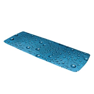 Tengerészkék Kleine Wolke Bubble fürdőkád betét, 36x92 cm, vízcsepp mintával a biztonságos fogásért a kádban.