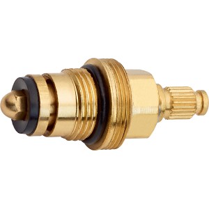 Sárgaréz felsőrész 16,7 mm (G 3/8) cserefogantyúkhoz a vízáramlás szabályozásához.
