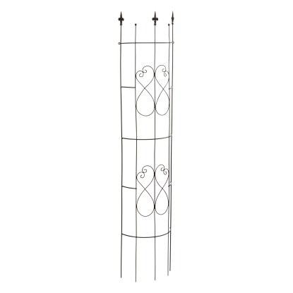 Futtatórács, "A" dekoráció, 150 cm, félkör alakú, fekete