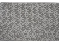 Kültéri szőnyeg polipropilén 180 x 120 cm tóp színű-szürke rombuszmintás
