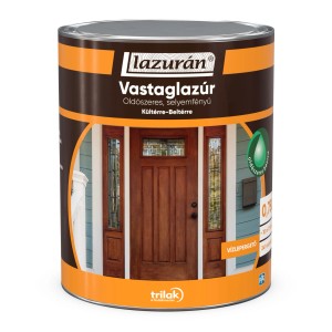 LAZURÁN Vastaglazúr faápolószer dobozban. Faápolószer beltéri és kültéri használatra.