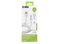 SBS Polo C-típusú adat-és töltőkábel fehér