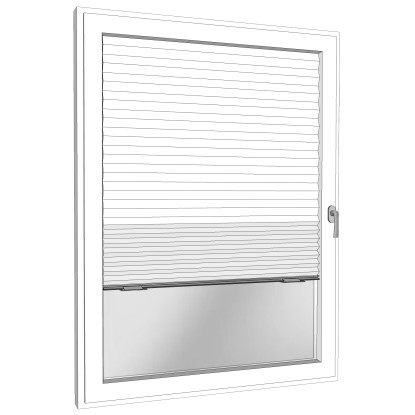 Ragasztható pliszé 90 cm x 190 cm fehér