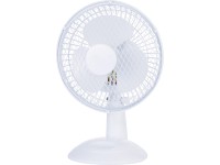 Asztali ventilátor 15 cm átmérő 2 teljesítményfokozattal fehér