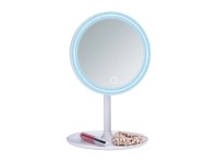 Wenko Turro LED álló kozmetikai tükör 16,5 cm x 16,5 cm 18 cm átm fehér műanyag Wenko Turro LED álló kozmetikai tükör 16,5 cm x 16,5 cm 18 cm átm fehér műanyag