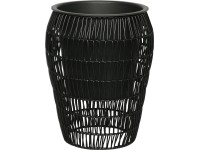 Virágtartó polirattan kerek 37,5 cm x 29,5 cm x 29,5 cm fekete Virágtartó polirattan kerek 37,5 cm x 29,5 cm x 29,5 cm fekete