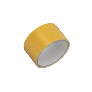 Sárga LUX ragasztószalag, 5 m x 50 mm, kétoldalas szalag padlóburkolatokhoz.