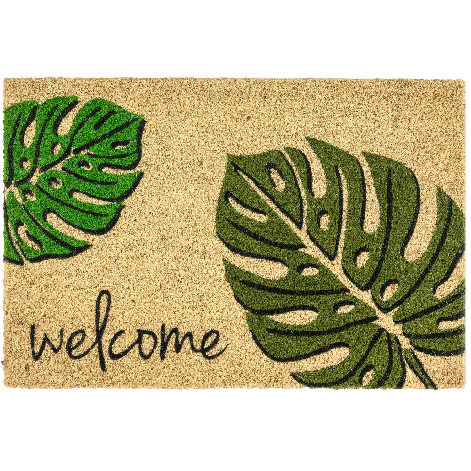 Astra Kokosmatte Kokosvelours Monstera kókuszlábtörlő 40 cm x 60 cm