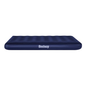 Bestway Queen Size légmatrac, sötétkék, kempingezéshez és otthonra.