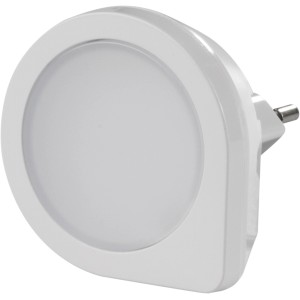 Fehér LED éjszakai fény alkonyatérzékelővel konnektorba.