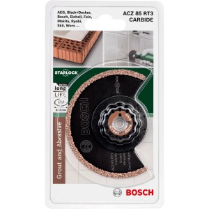 Bosch ACZ 85 RT3 szegmenslap multifunkciós szerszámokhoz, fugák marásához.