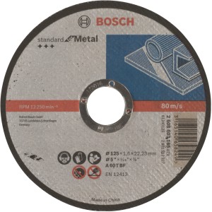 Bosch vágókorong, 125 mm átmérő, fém munkákhoz.