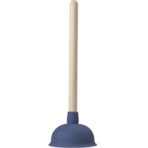 Kék Bellwether lefolyótisztító (pumpa) fa nyéllel, Ø 140 mm.