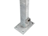 Floraworld kerítésoszlop ráhegesztett talplemezzel 149 cm tűzihorganyzott