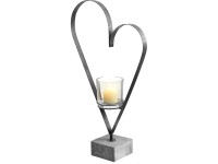 Mécsestartó szív alakú, betonlábon 80 cm