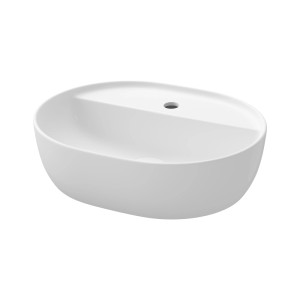 Cersanit Moduo pultmosdó ovális fehér 50x35 cm csaplyukkal