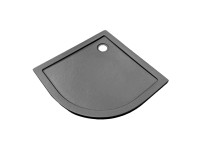 Zeus 90 íves akril zuhanytálca kőhatású felülettel antracit 90 cm x 90 cm x 4 cm Zeus 90 íves akril zuhanytálca kőhatású felülettel antracit 90 cm x 90 cm x 4 cm