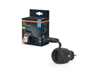 Osram Smart+ Wifi Matter kompakt kültéri konnektor fekete