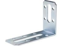 Sarokösszekötő lemez ovális furattal horganyzott 80 mm x 55 mm x 30 mm Sarokösszekötő lemez ovális furattal horganyzott 80 mm x 55 mm x 30 mm